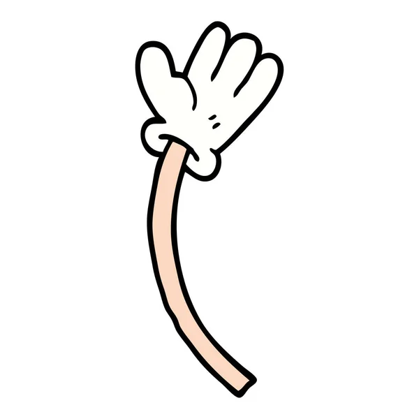 Cartoon Doodle Handgesten — Stockvektor
