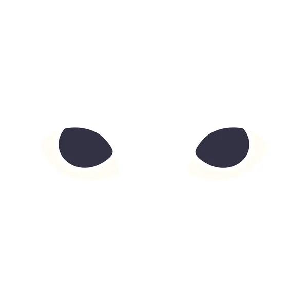 Zeichentrickkritzelei Graue Augen — Stockvektor