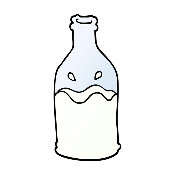 Cartoon Doodle Melk Fles — Stockvector