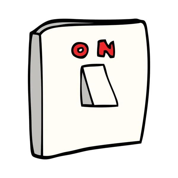 Cartoon Doodle Switch — Stockvector