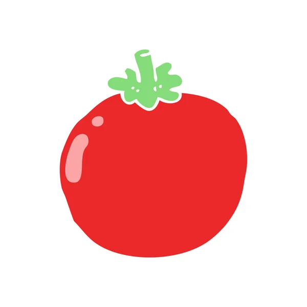 Cor Plana Estilo Cartoon Tomate — Vetor de Stock