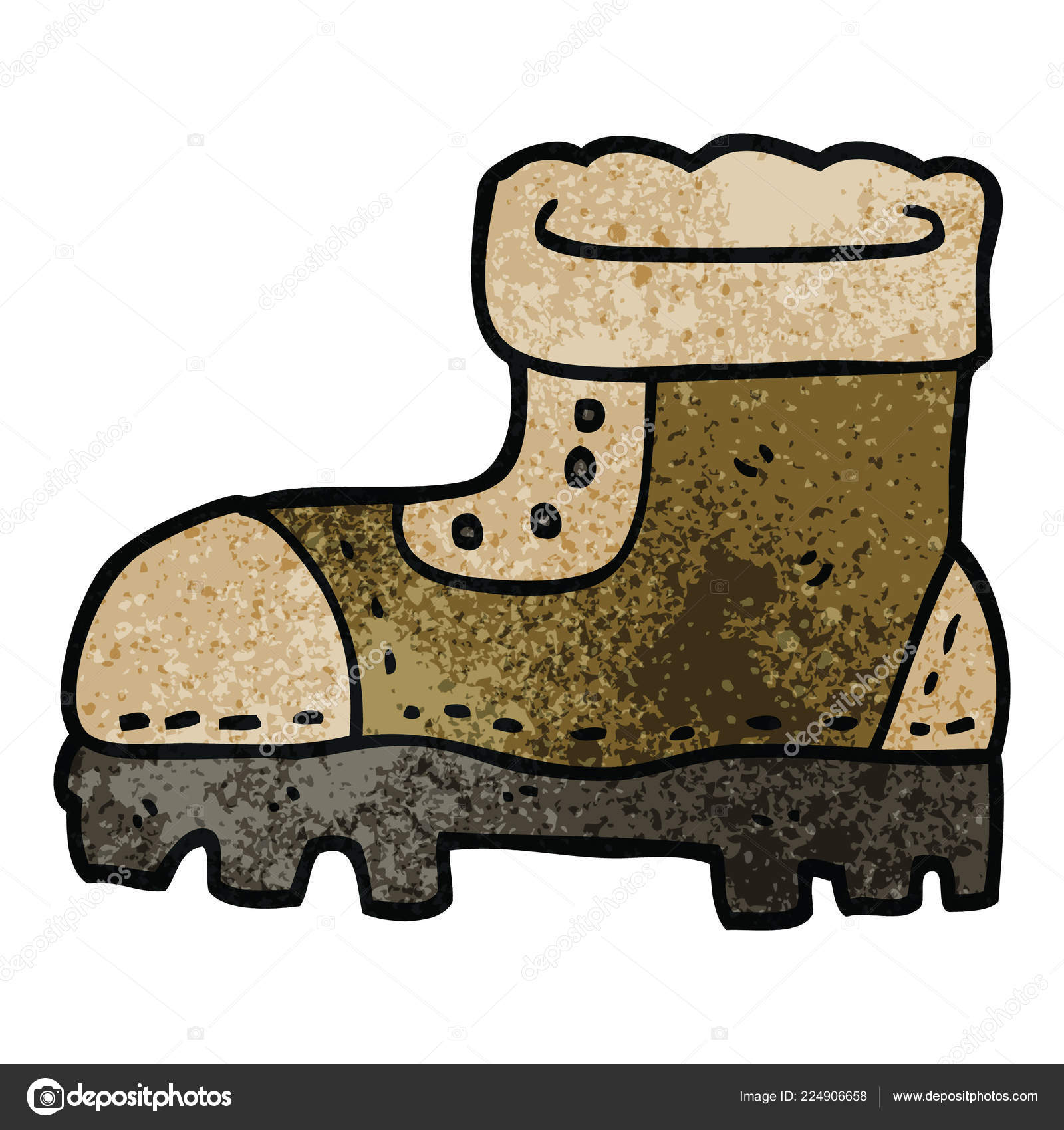 Cartoon Doodle Work Boot Stock Vector Image by ©lineartestpilot 224906658