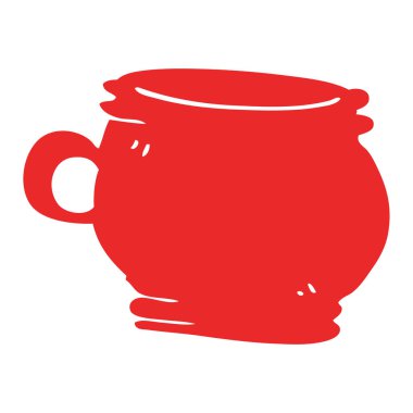 çizgi film doodle Kupası, vektör çizim