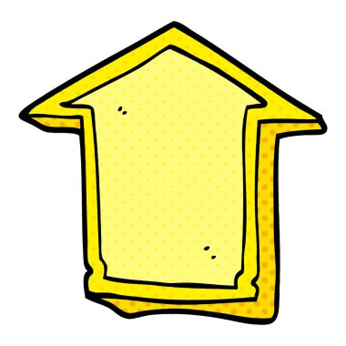 çizgi film doodle yön oku