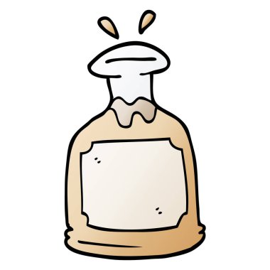 çizgi film doodle viski sürahi