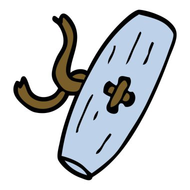 çizgi film doodle eski düğmesi