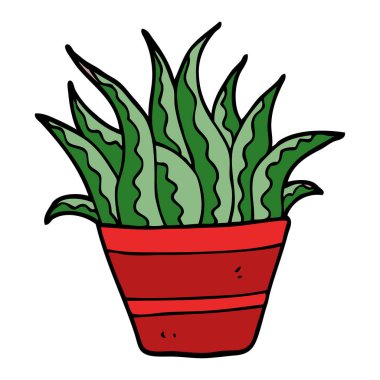 çizgi film doodle Ev bitkisi