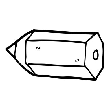 renkli kurşun kalem çizim karikatür