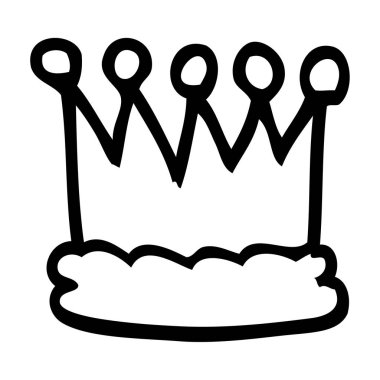 çizim karikatür taç