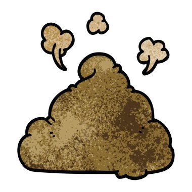 çizgi film doodle kaka, vektör çizim