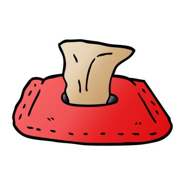 çizgi film doodle tuvalet mendil