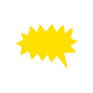 basit Not kabarcık doodle düz renkli çizimi