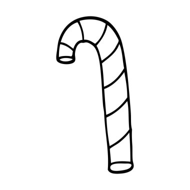 çizim karikatür şeker kamışı çizgili