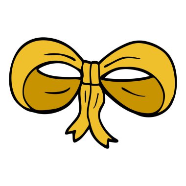 çizgi film doodle bağlı yay