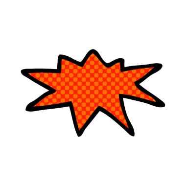 çizgi film doodle patlaması sembolü