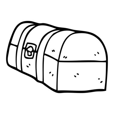 çizim karikatür hazine sandığı