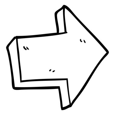 çizim karikatür kırmızı ok