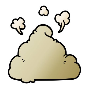 çizgi film doodle kaka, vektör çizim