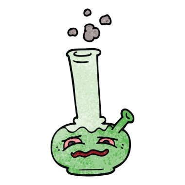 çizgi film doodle bong, vektör çizim