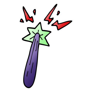 çizgi film doodle sihirli değnek 