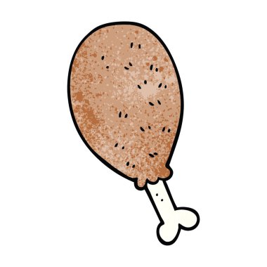 çizgi film doodle pişmiş tavuk budu