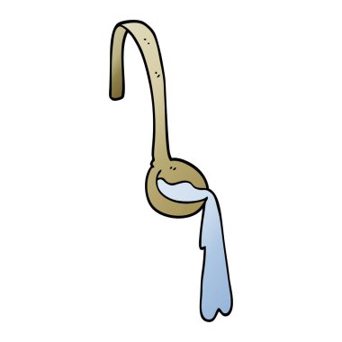 çizgi film doodle kepçe gıda