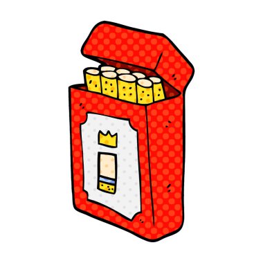 çizgi film doodle paket sigara