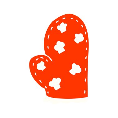 çizgi film doodle fırın eldiveni