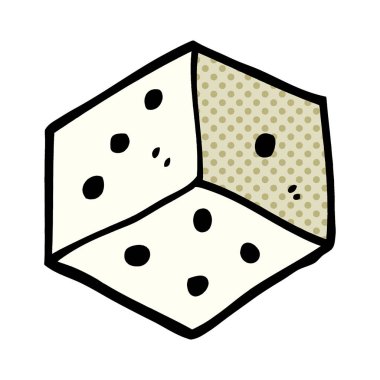 çizgi film doodle dövme zar sembolü