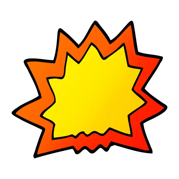 Garabato Dibujos Animados Explosión — Vector de stock