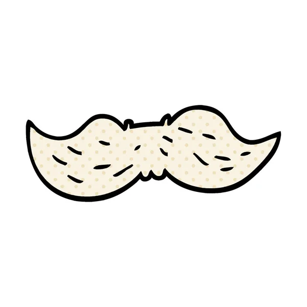Dessin Animé Doodle Mans Moustache — Image vectorielle