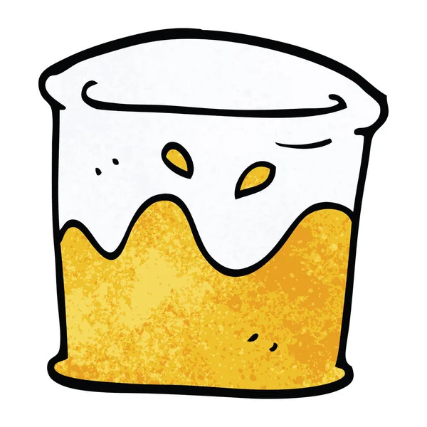 Cartoon Doodle Drink Glasbecher — Stockvektor