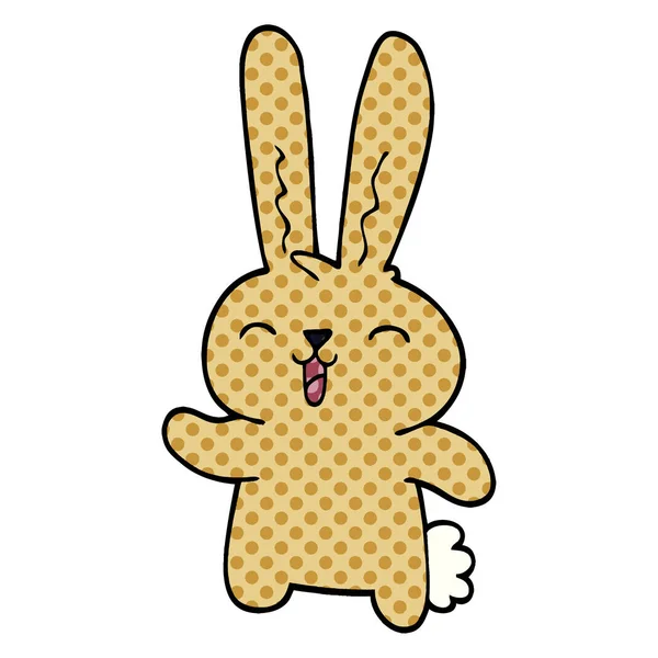 Мультяшний Каракулі Веселий Кролик — стоковий вектор