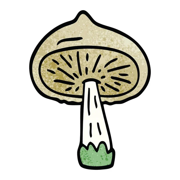 çizgi film mantar doodle, illüstrasyon vektör