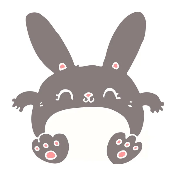 平板彩色动画片兔子 — 图库矢量图片
