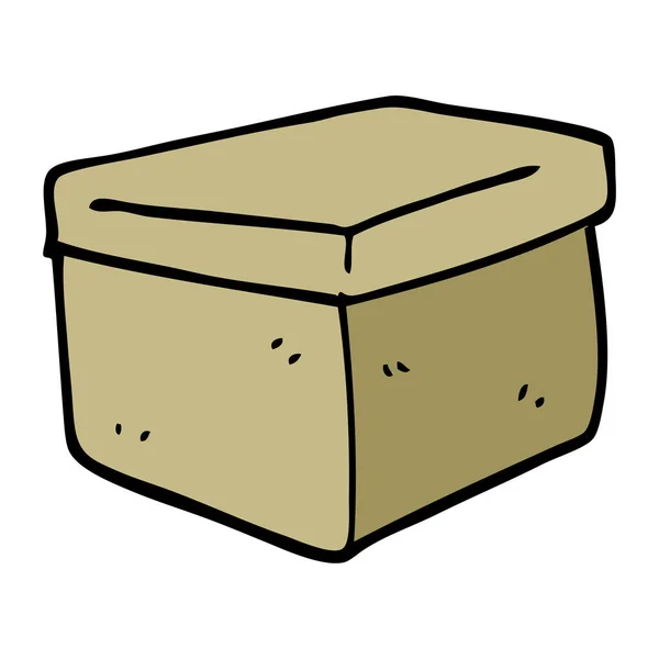 Cartoon Doodle Podání Box — Stockový vektor