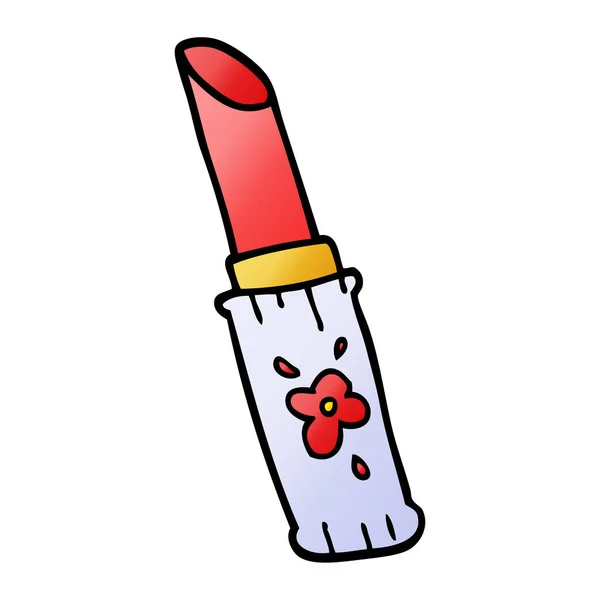 Cartoon Doodle Lippenstift Vektorillustration — Stockvektor