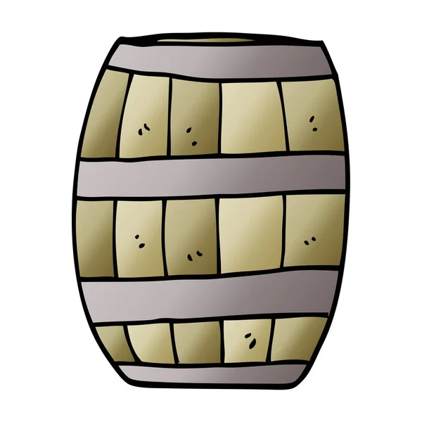Cartoon Doodle Pivní Sud — Stockový vektor