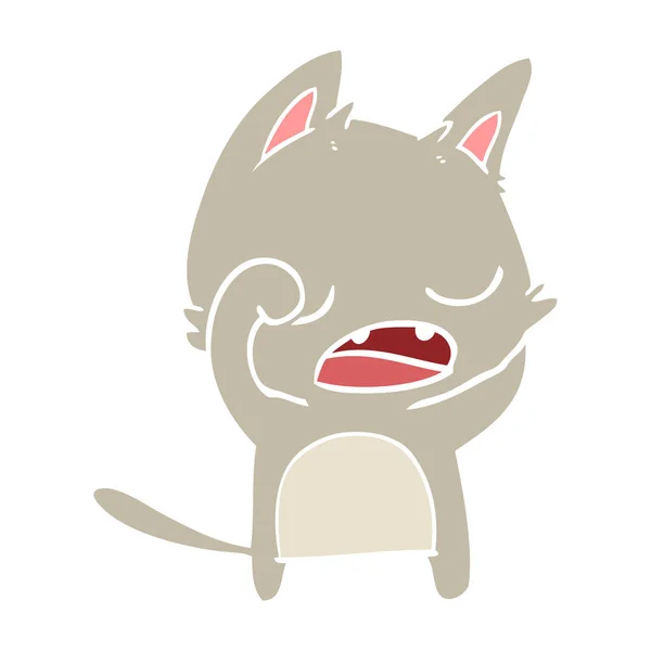 谈猫平板彩色动画片 — 图库矢量图片