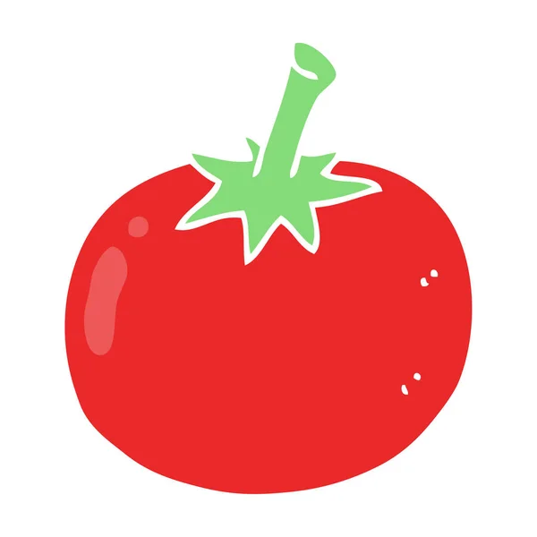 Ilustração Cor Plana Tomate — Vetor de Stock
