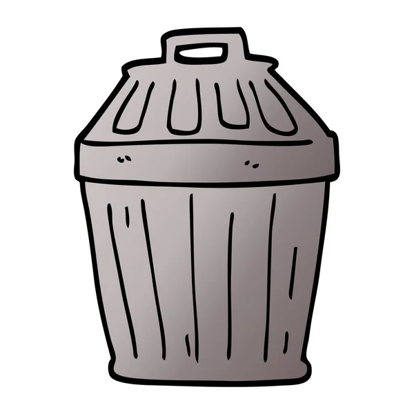 动画片涂鸦垃圾桶 — 图库矢量图片