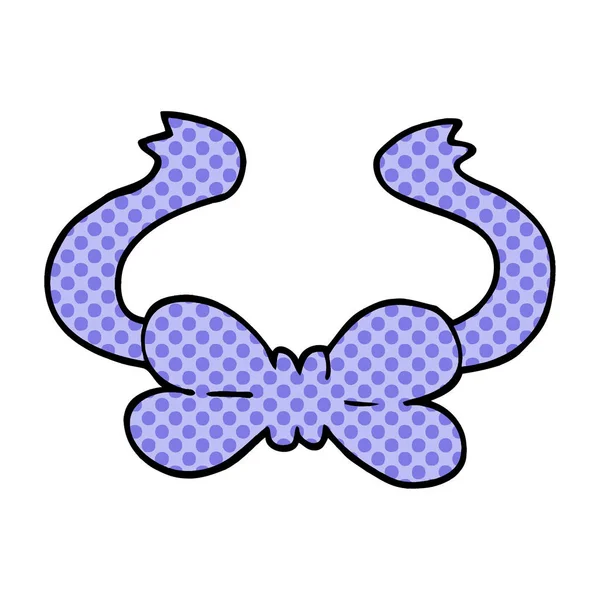 Cartoon Doodle Bow Tie — Stock Vector