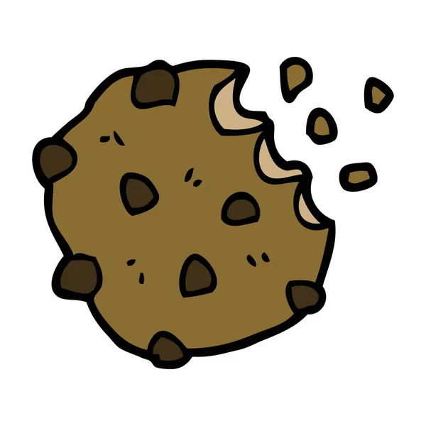 Galleta Chocolate Dibujos Animados Garabato — Vector de stock