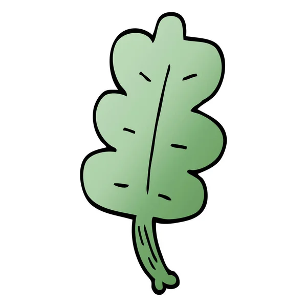 Cartoon Doodle Leaf Ilustração Vetorial — Vetor de Stock