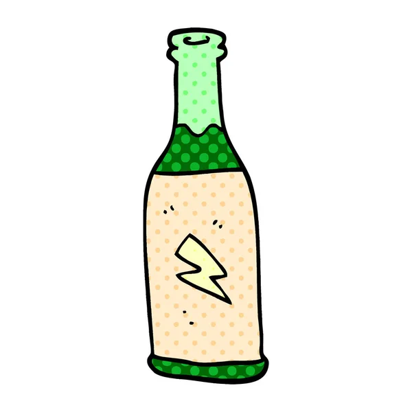 Desenho Animado Doodle Bebida Barata —  Vetores de Stock