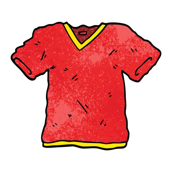 Camiseta Dibujos Animados Garabato — Vector de stock