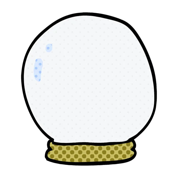 Cartoon Doodle Crystal Ball — Stock Vector