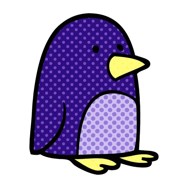 卡通涂鸦小企鹅 — 图库矢量图片