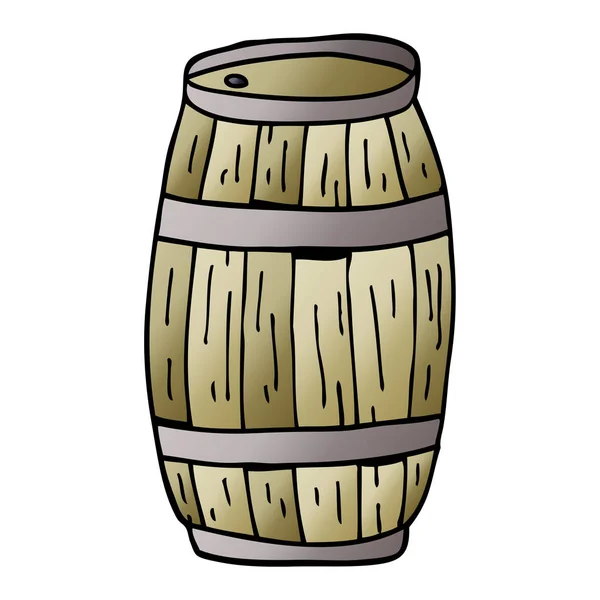 Kreskówka Doodle Beczce Piwa — Wektor stockowy