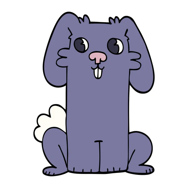 Cartoon Doodle Cute Bunny — Stockvector